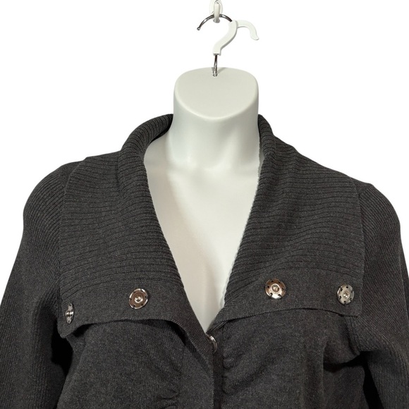 Women's DKNY Jeans Grey Cardigan, Size XL, 🍂 - Picture 5 of 10